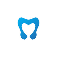 Dental care logo design template