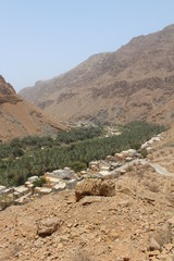 wadi tiwi from above, oman