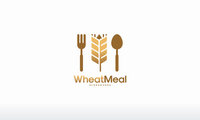 Wheat Meal logo designs concept vector, Grain logo designs concept