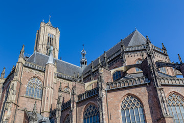 Fototapeta na wymiar The big Eusebius church in Arnhem in the Netherlands,. The curich was build during the middle ages.