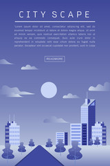 Cityscape Vector Flat illustration