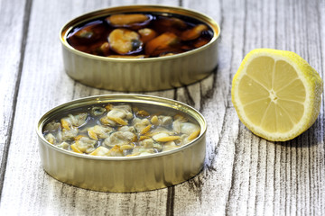 mussels and cockles