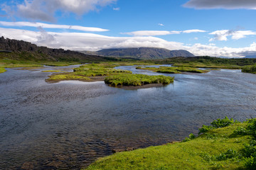 Þingvellir National Park on Golden Circle in Iceland