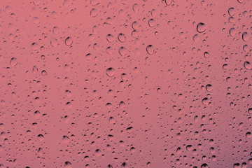 Water drops on glass