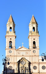 San Antonio church in Cadiz, Spain as viewed from Plaza San Antonio