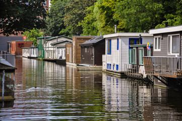 Obraz premium Dutch houses, Delft, Holland