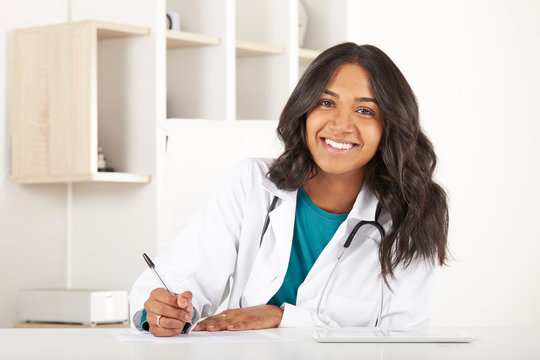 Female Doctor Working In Her Studio