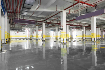 Passageway in the underground parking lot