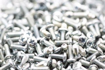 group of hardware closeup