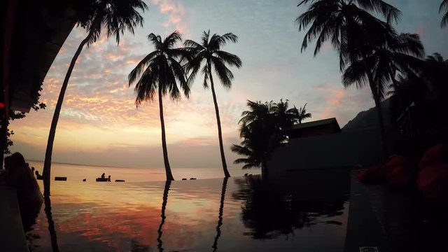 Time laps video of a Sunset in kho phangan Thailand
from the pool to the sea