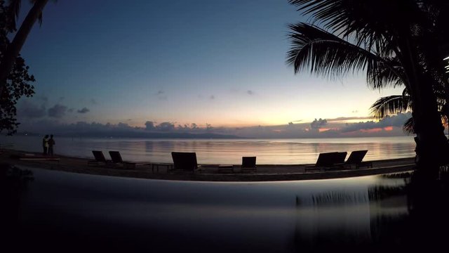 Time laps video of a Sunset in kho phangan Thailand
from the pool to the sea blue hour