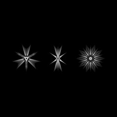 Fototapeta premium Geometric pattern icon star astrology pentagram symbol