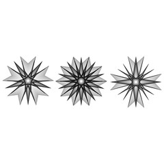 Fototapeta premium Geometric pattern icon star astrology pentagram symbol