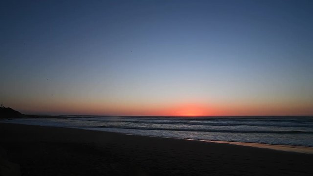 beautiful sunrise of imsouane morocco