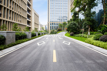 concrete road curve of viaduct in china outdoor
