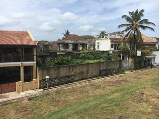 Fototapeta na wymiar Old house in Galle Fort, Sri Lanka