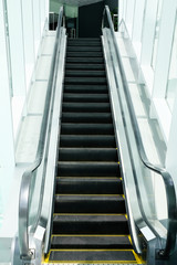 Escalator stair in store.