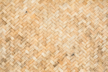 Weave texture pattern background,handmade craft basket design from Thailand with copy space or text.
