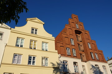 Hausfassaden in Lübeck