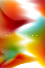 Obraz premium Holographic paint explosion design, fluid colors flow, colorful storm. Liquid mixing colours motion concept, trendy abstract background layout template for business presentation, app wallpaper banner