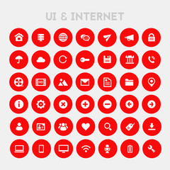 Big UI And Internet icon set