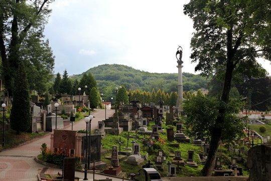 Lychakiv Cemetery in Lviv, Ukraine