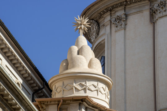 Rome, Italy - The church of Sant'Ivo alla Sapienza