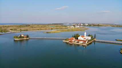 Fototapeta premium Monastery of St. Nicholas in Porto Lagos Greece