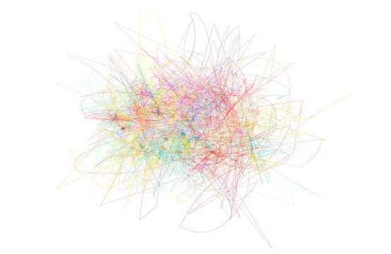 colorful scribbles on white background clip art preview