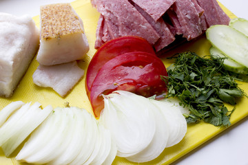 tradinional Ukrainian snak lard