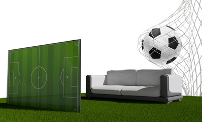 soccer ball 3d-illustration