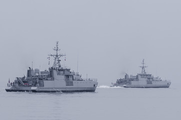 MINEHUNTER - Norwegian warship on the Baltic Sea © Wojciech Wrzesień