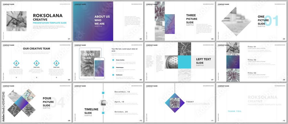 Canvas Prints minimal presentations design, portfolio vector templates with elements on white background. multipur