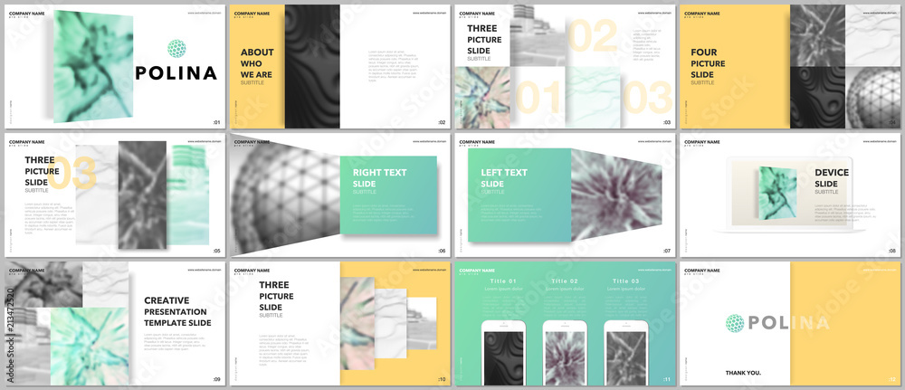 Canvas Prints minimal presentations design, portfolio vector templates with elements on white background. multipur