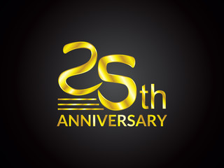 abstract artistic twenty fifth anniversary background