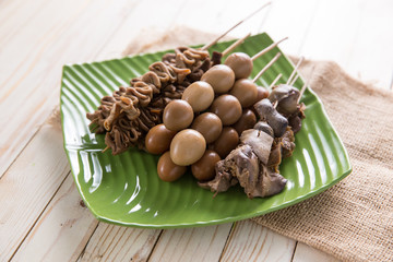 sate jeroan. indonesian traditional cuisine