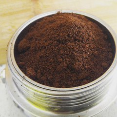 Moka Pot Coffee Grounds