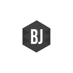 Initial Letter BJ Logo Template Design