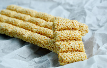 Product of sesame.
sesame snack Sticks.