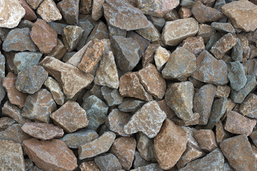gravel, crushed stone, top view, background, texture
