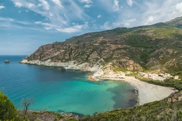 Foto op Plexiglas Turquoise Mediterranean and beach at Marine de Giottani in Corsica © Jon Ingall