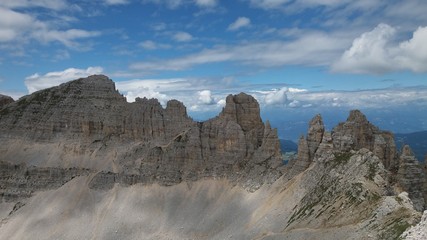 Laemar from above, dolomites, Italy