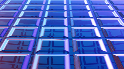 Abstract blue background 3D rendering