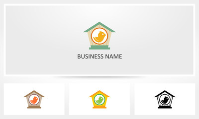Bird House Nest Logo