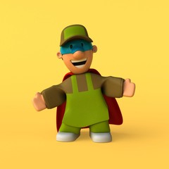 Gardener - 3D Illustration