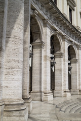 Fototapeta premium Architecture detail on piazza della repubblica in Rome, Italy
