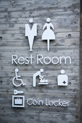 トイレマーク 男性用 女性用 多機能トイレ 身障者用 おむつ交換台 オストメイト コインロッカー