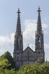 Zwei Kirchturm spitzen in Baden-Baden