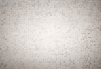 background and texture  white marble tiles  a mosaic