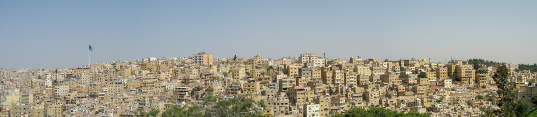 Fototapeta na wymiar Panoramic city view of Amman, Jordan